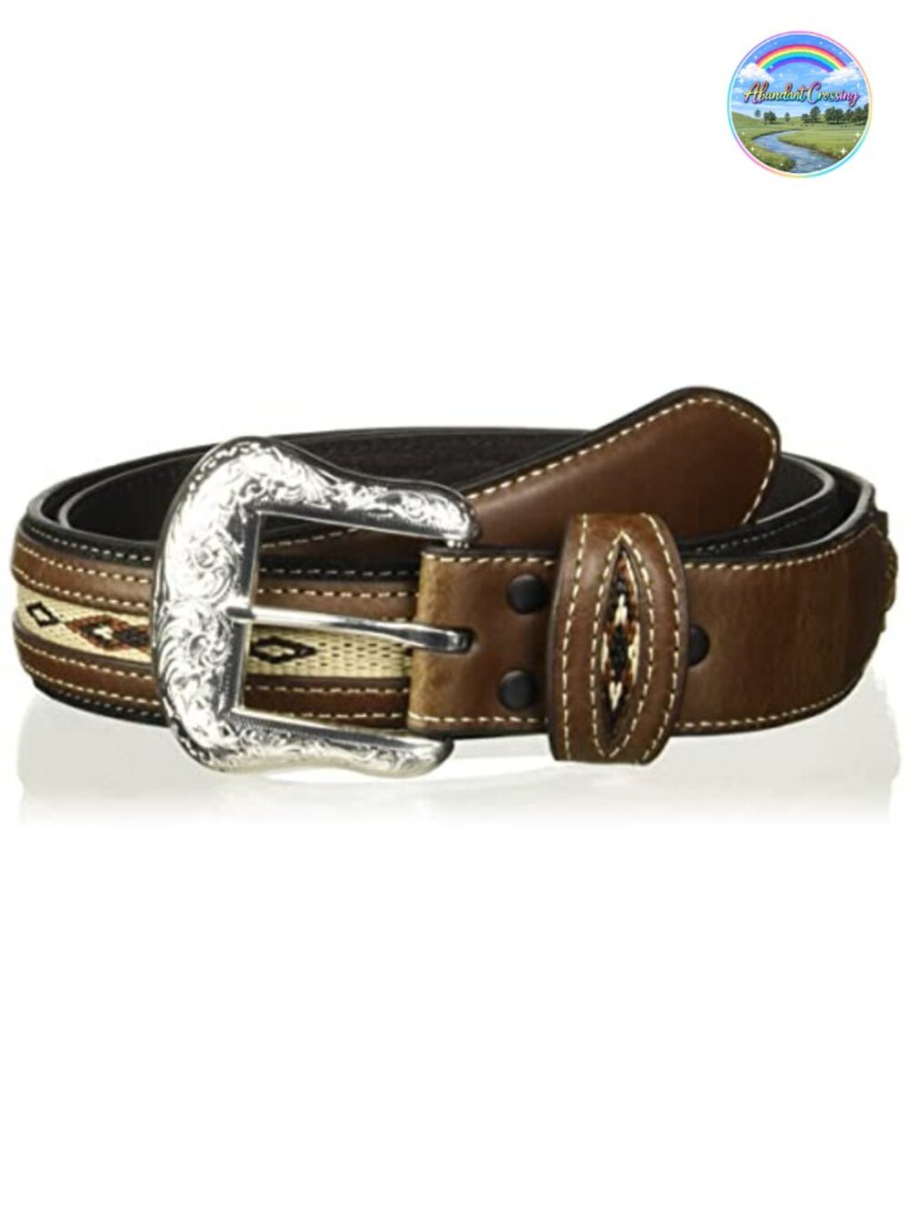 Genuine Leather Western Belt Removable Buckle Hand Wash
